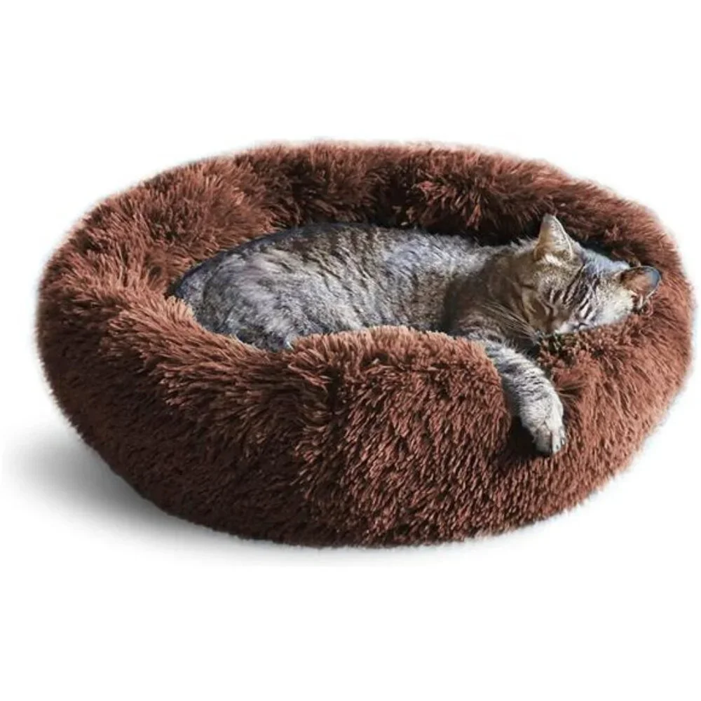 Whiskers & Friends Cat Bed, Cat Beds for Indoor Cats Washable, Orthopedic Soft